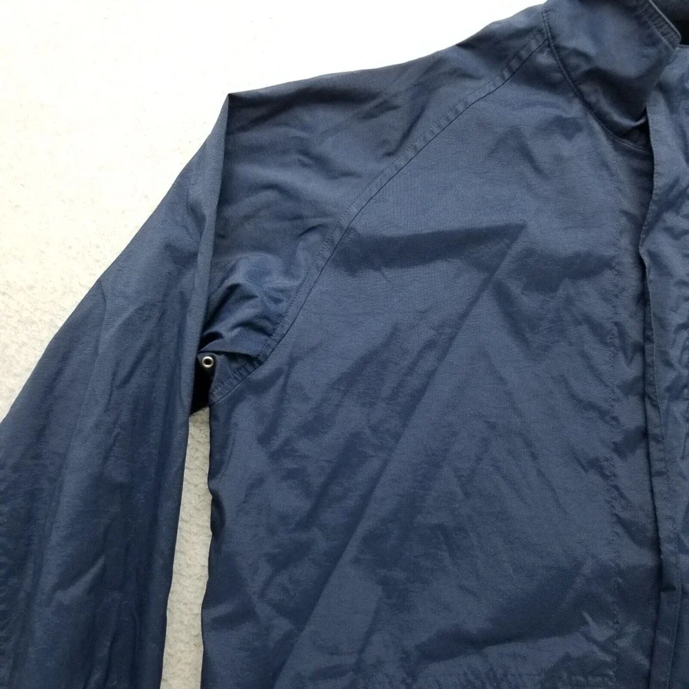 Nike Jacket Mens Large Blue Full‎ Zip Pockets Nylon Windbreaker